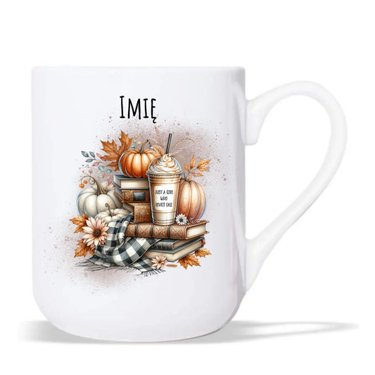 Kubek elegant jesienny - Książkara - personalizowany JS14 - StoryCups.pl