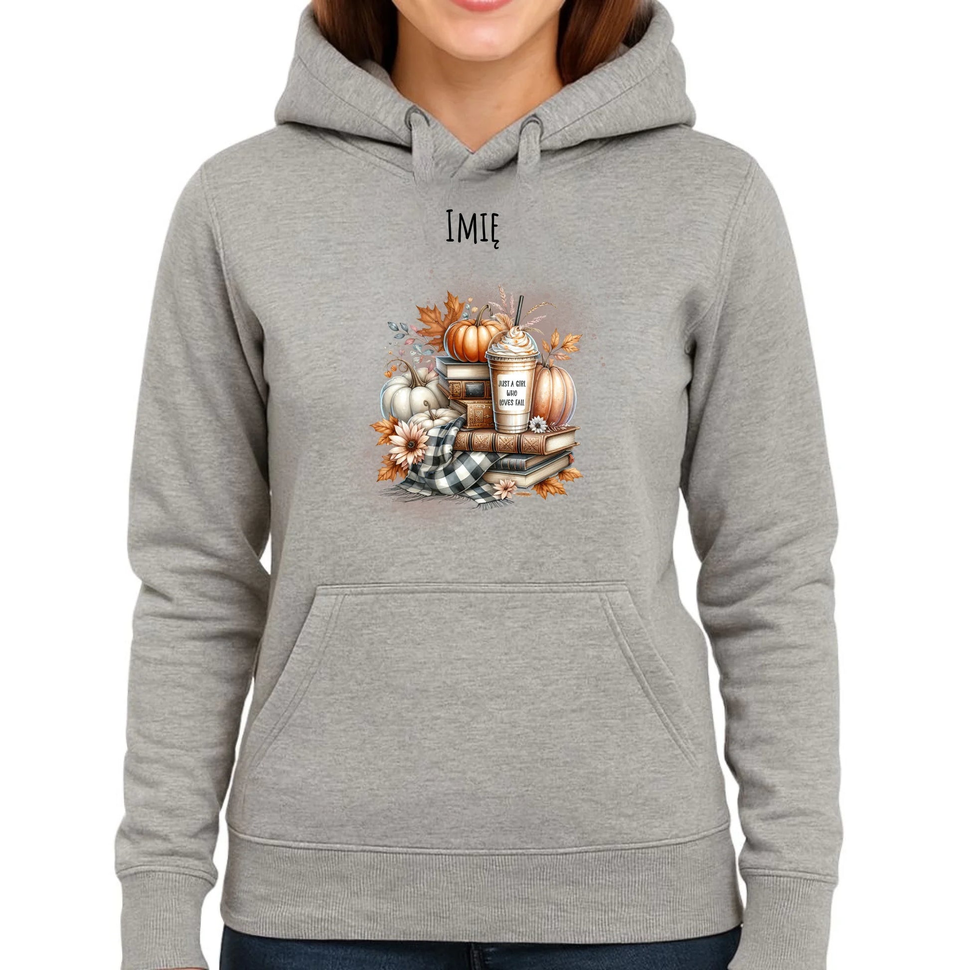 Bluza damska z kapturem jesienna - Książkara - personalizowana JS14 - StoryCups.pl