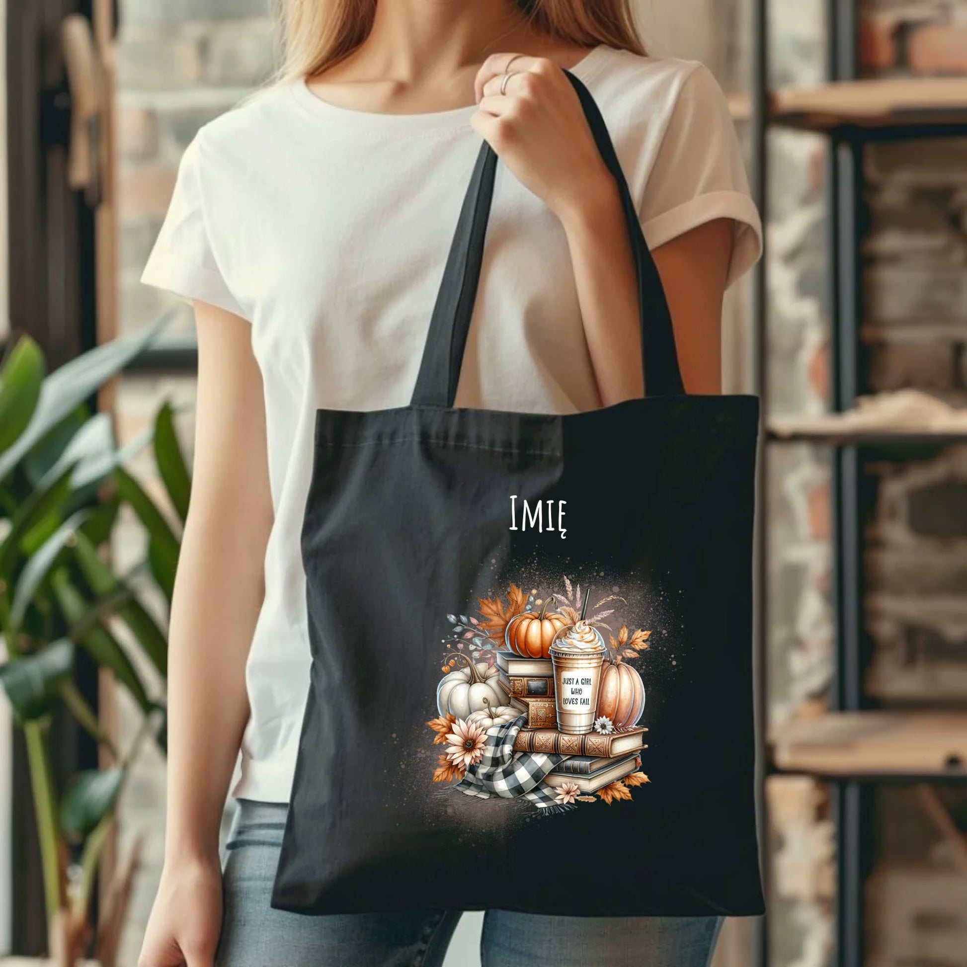 Torba jesienna - Książkara - personalizowana JS14 - StoryCups.pl
