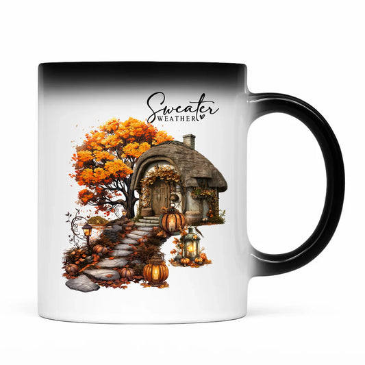 Kubek magiczny jesienny - Sweater weather JS15 - StoryCups.pl