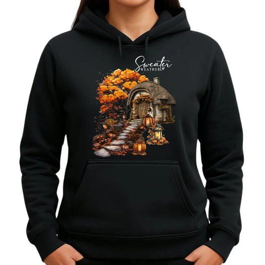 Bluza damska z kapturem jesieniara - Sweater weather JS15 - StoryCups.pl
