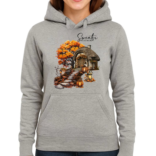 Bluza damska z kapturem jesieniara - Sweater weather JS15 - StoryCups.pl