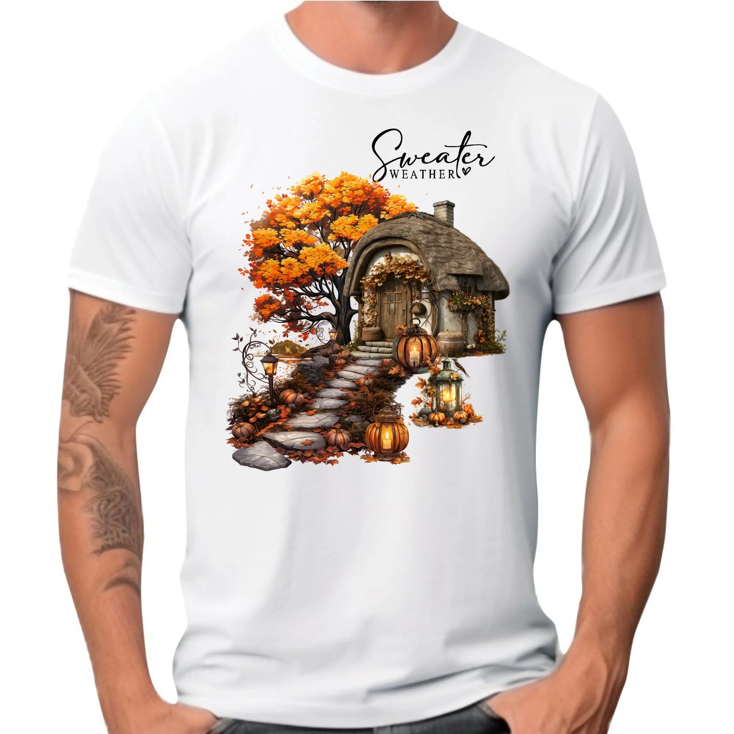 Koszulka męska jesienna - Sweater weather JS15 - StoryCups.pl