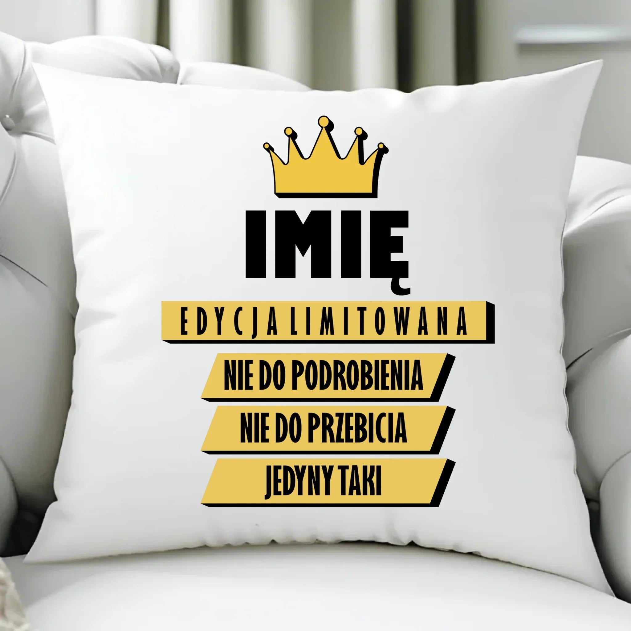 Poduszka - Edycja Limitowana prezent dla niego - personalizowana DCH03 - StoryCups.pl