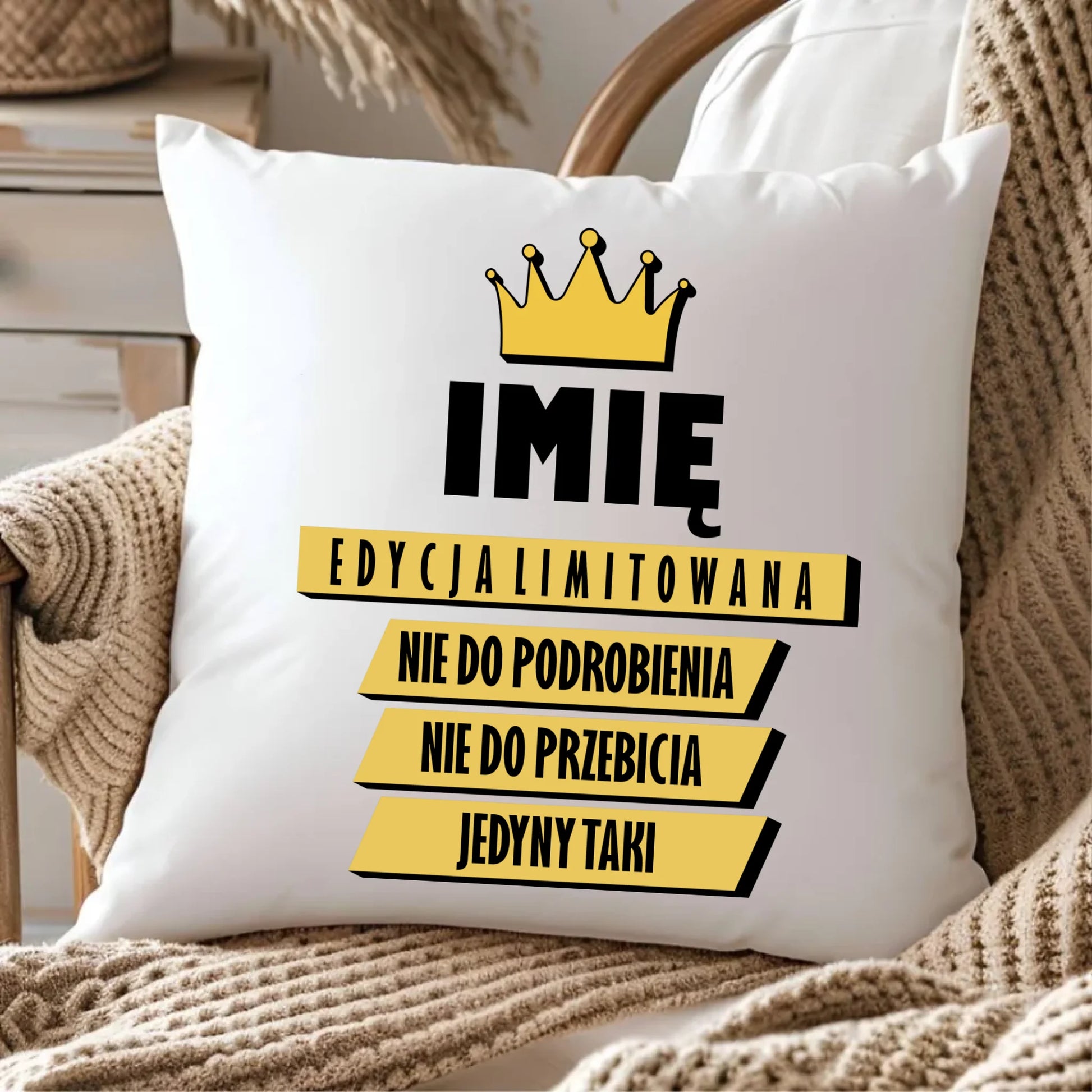 Poduszka - Edycja Limitowana prezent dla niego - personalizowana DCH03 - StoryCups.pl