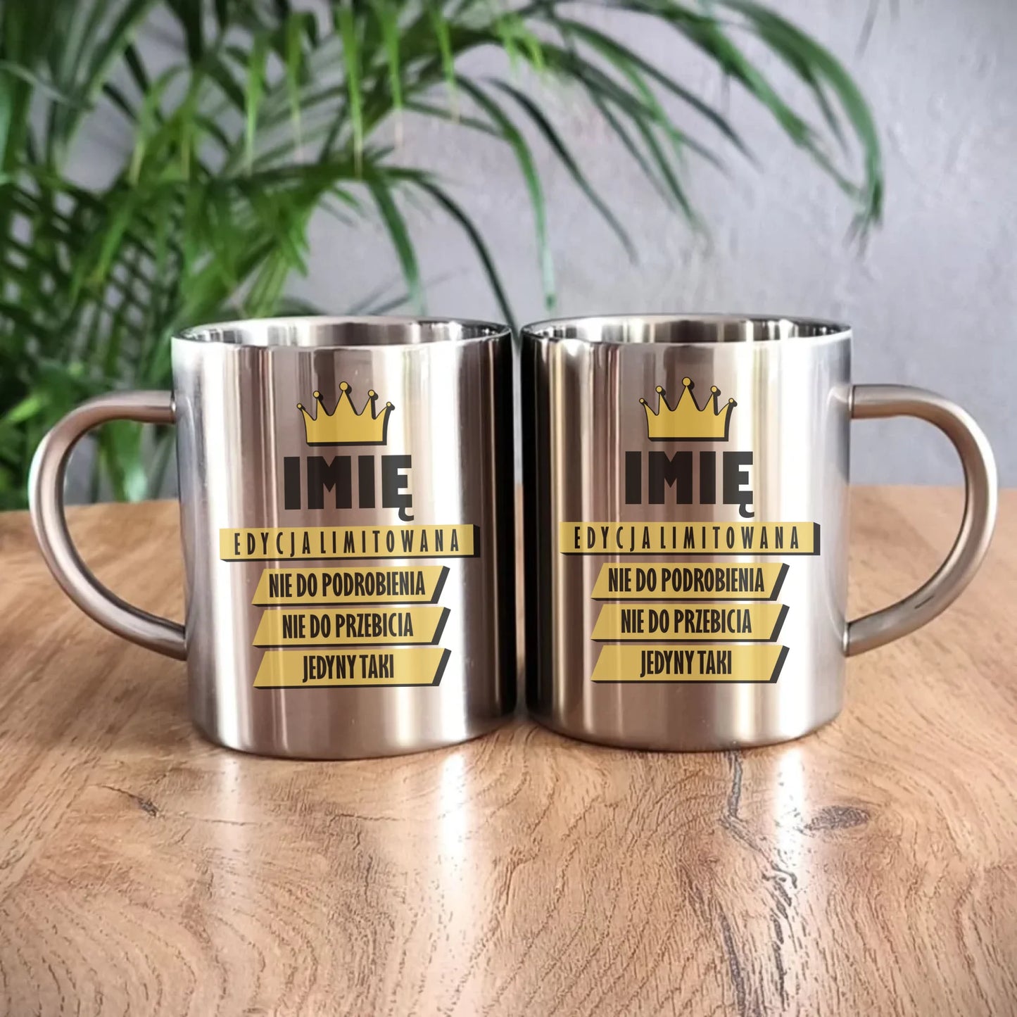 Kubek metalowy - Edycja Limitowana prezent dla niego - personalizowany DCH03 - StoryCups.pl