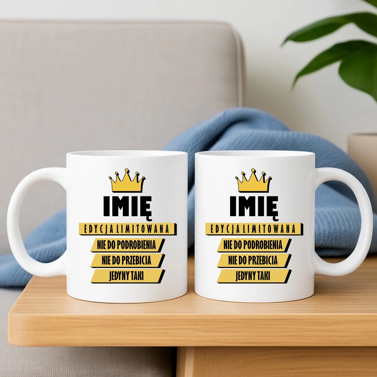 Zestaw poduszka i kubek - Edycja Limitowana prezent dla niego - personalizowany DCH03 - StoryCups.pl