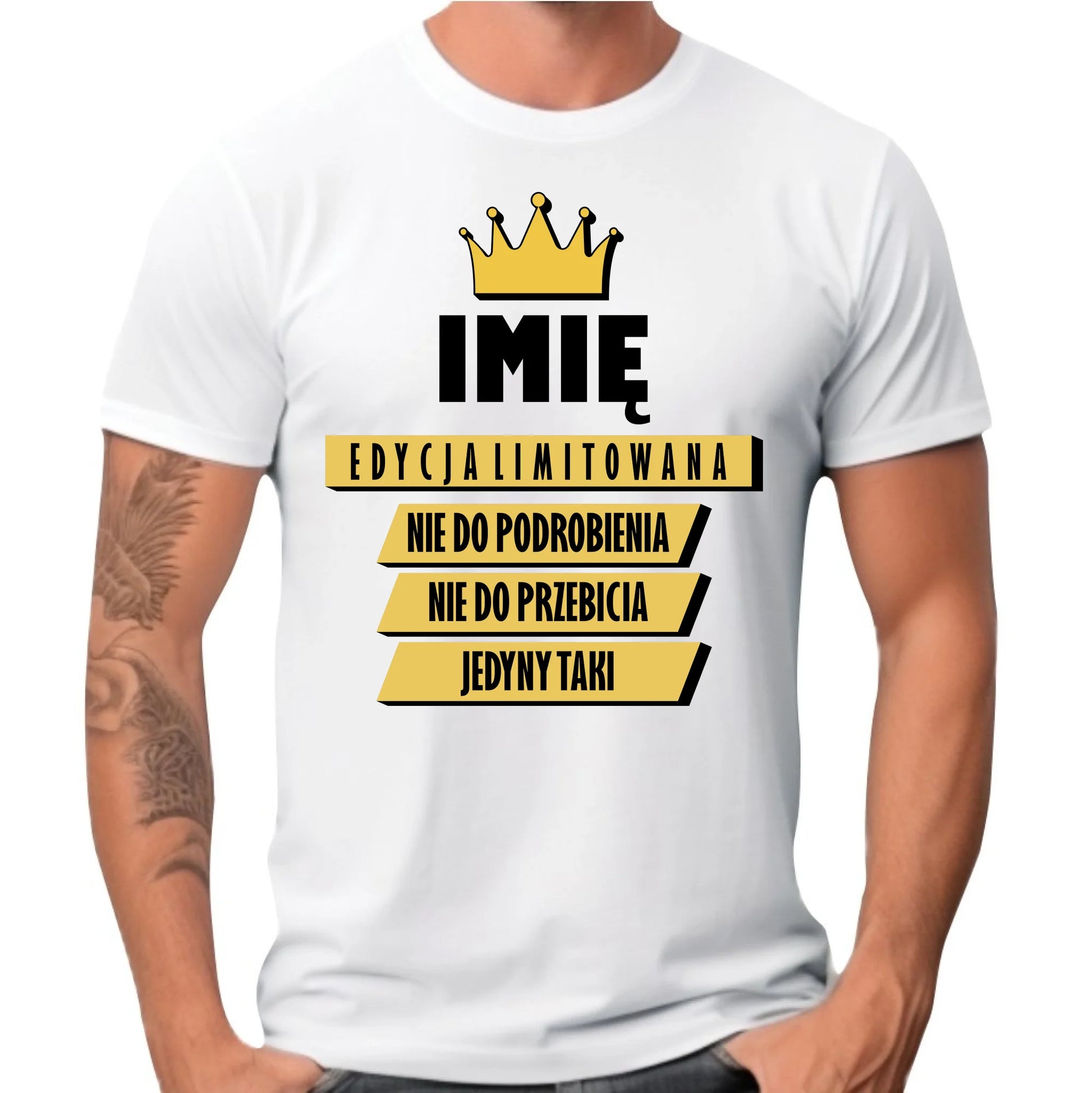 Koszulka męska - Edycja Limitowana - prezent dla niego - personalizowana DCH03 - StoryCups.pl