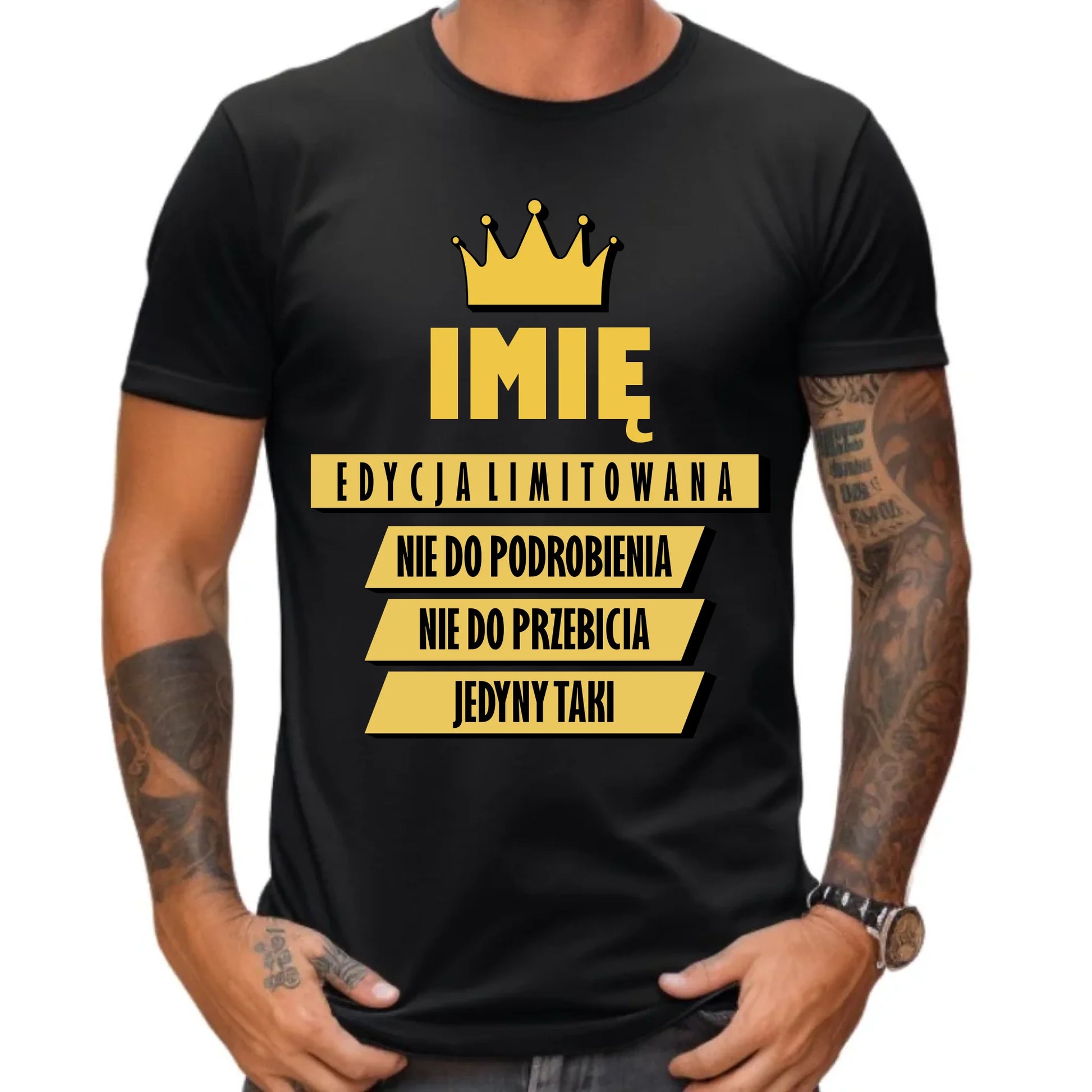 Koszulka męska - Edycja Limitowana - prezent dla niego - personalizowana DCH03 - StoryCups.pl