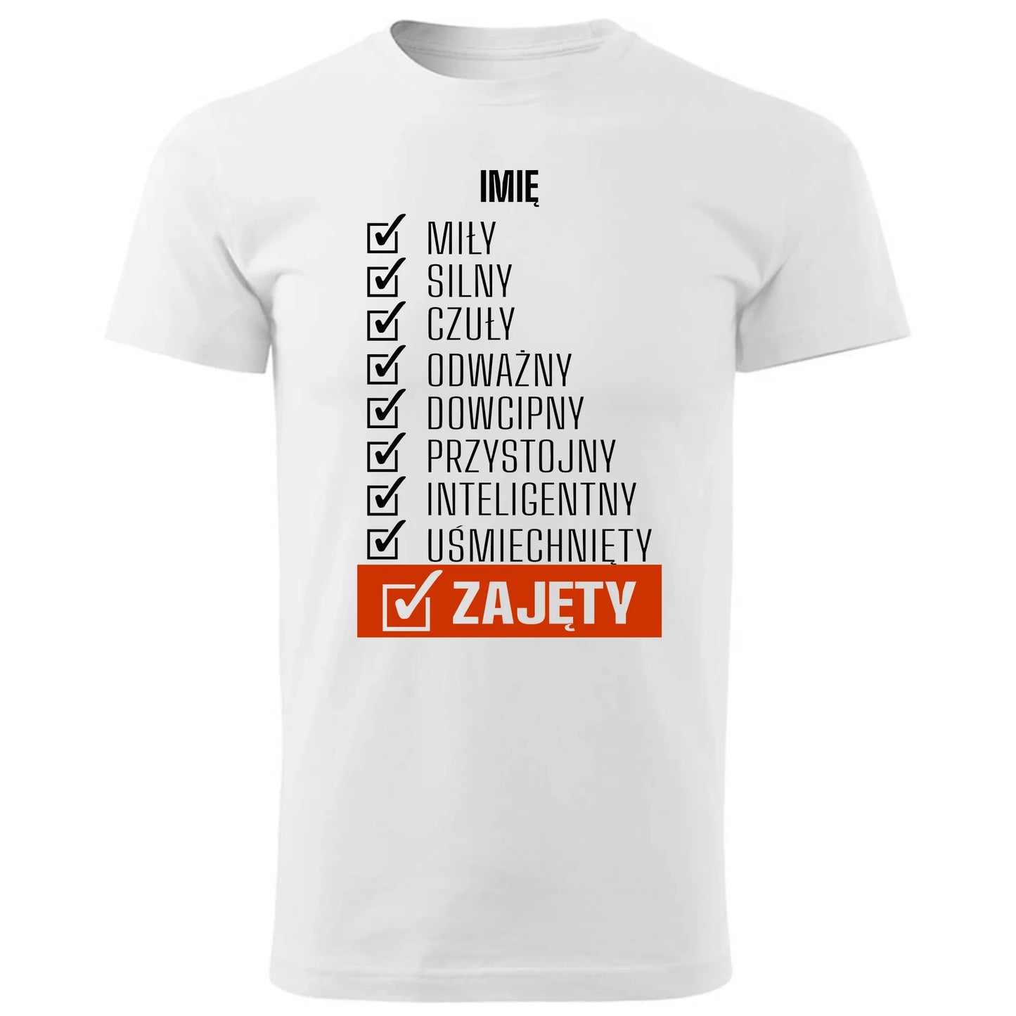 Koszulka męska - Zajęty prezent dla chłopaka męża narzeczonego - personalizowana DCH05 - StoryCups.pl