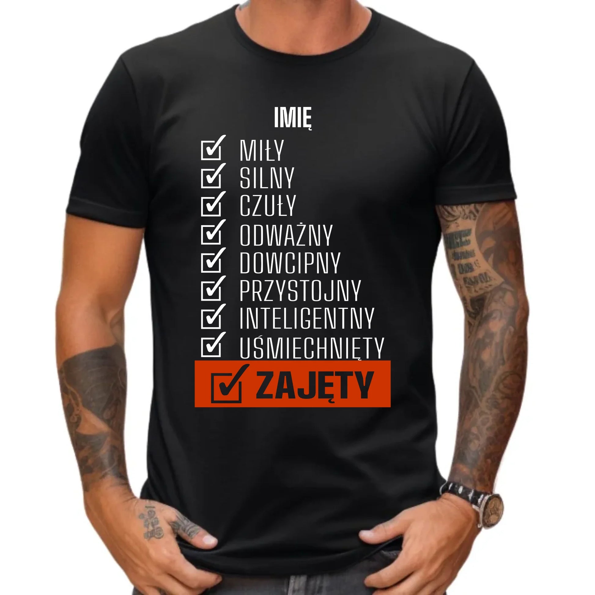 Koszulka męska - Zajęty prezent dla chłopaka męża narzeczonego - personalizowana DCH05 - StoryCups.pl