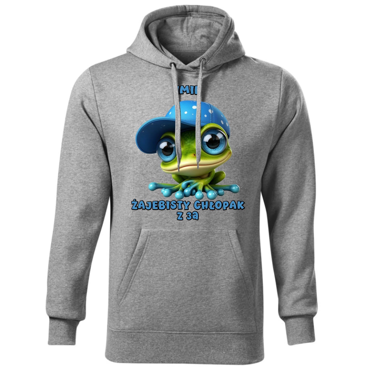 Bluza męska z kapturem na Dzień Chłopaka - Żajebisty Chłopak dla kolegów z klasy - personalizowana DCH01 - StoryCups.pl