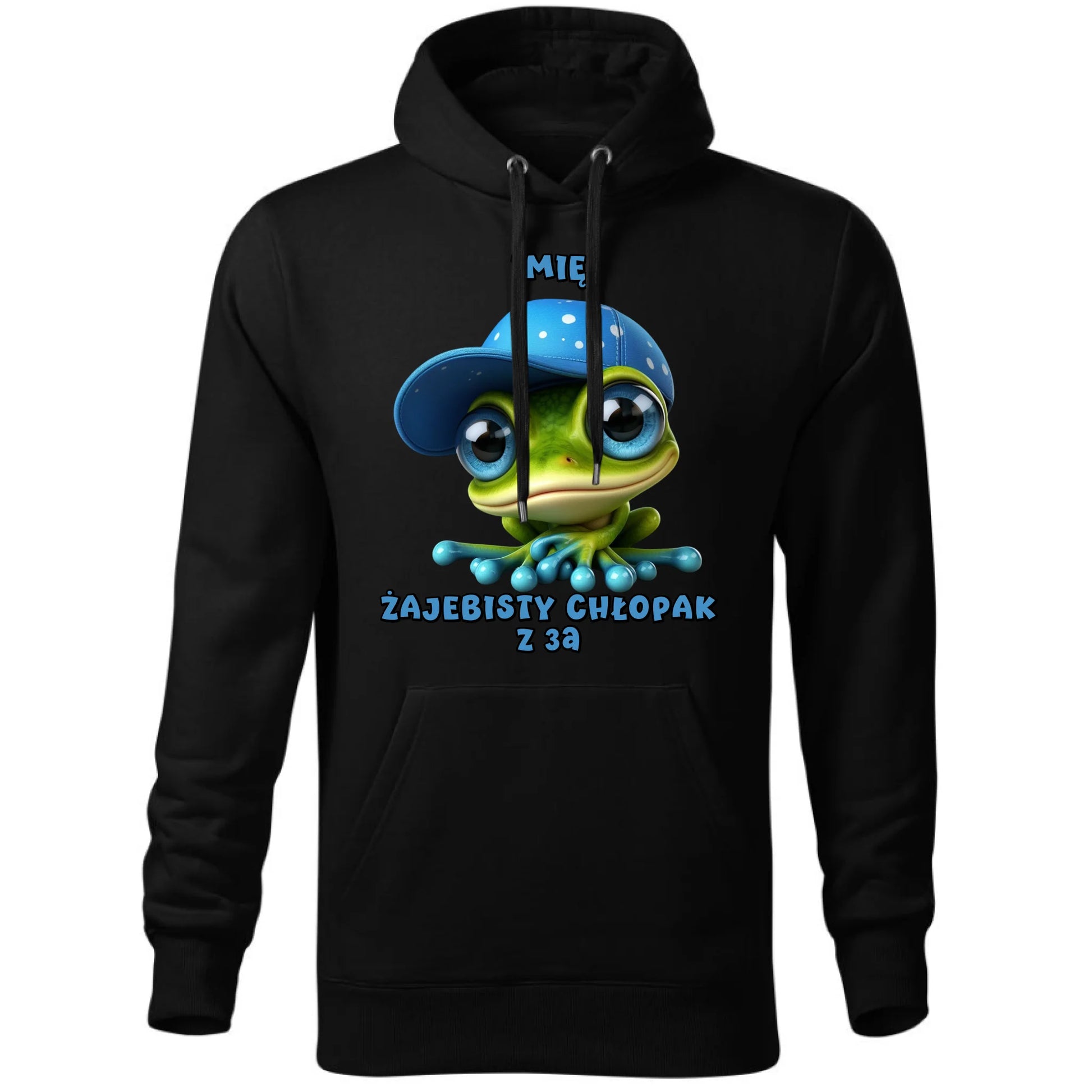 Bluza męska z kapturem na Dzień Chłopaka - Żajebisty Chłopak dla kolegów z klasy - personalizowana DCH01 - StoryCups.pl