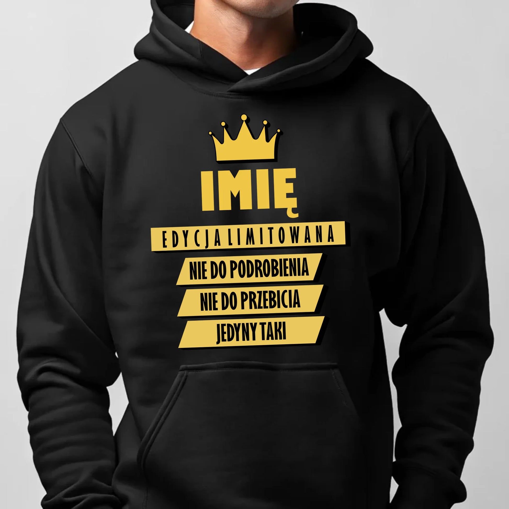 Bluza męska z kapturem - Edycja Limitowana prezent dla niego - personalizowana DCH03 - StoryCups.pl