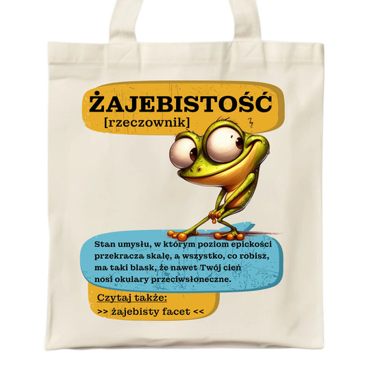 Torba - Żajebistość [rzeczownik] prezent na Dzień Chłopaka DCH06 - StoryCups.pl