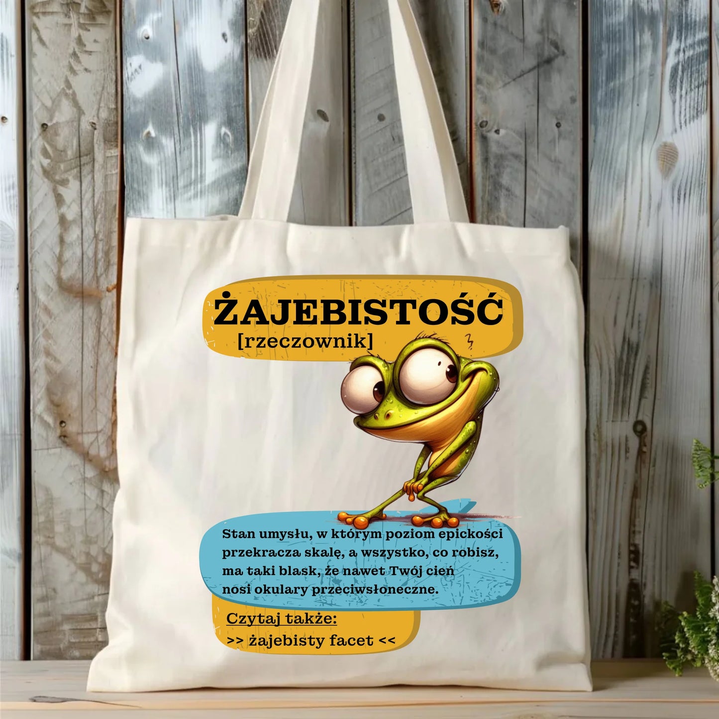 Torba - Żajebistość [rzeczownik] prezent na Dzień Chłopaka DCH06 - StoryCups.pl