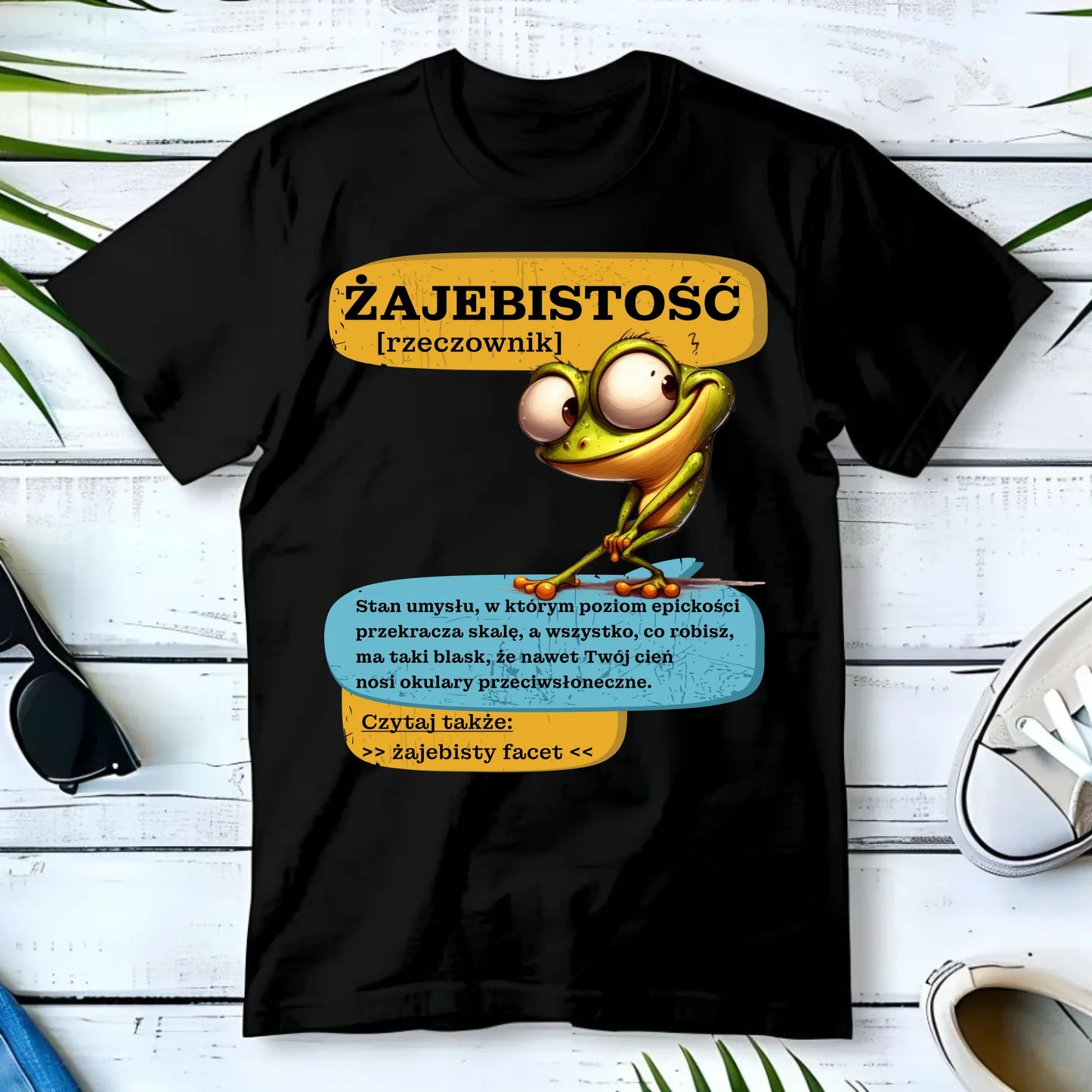 Koszulka męska - Żajebistość [rzeczownik] prezent na Dzień Chłopaka DCH06 - StoryCups.pl