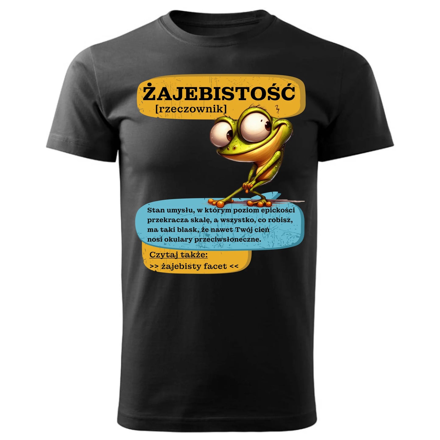 Koszulka męska - Żajebistość [rzeczownik] prezent na Dzień Chłopaka DCH06 - StoryCups.pl