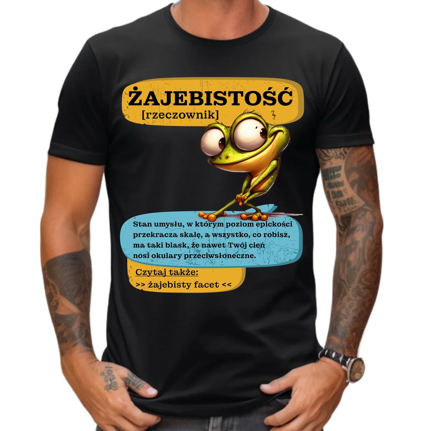 Koszulka męska - Żajebistość [rzeczownik] prezent na Dzień Chłopaka DCH06 - StoryCups.pl