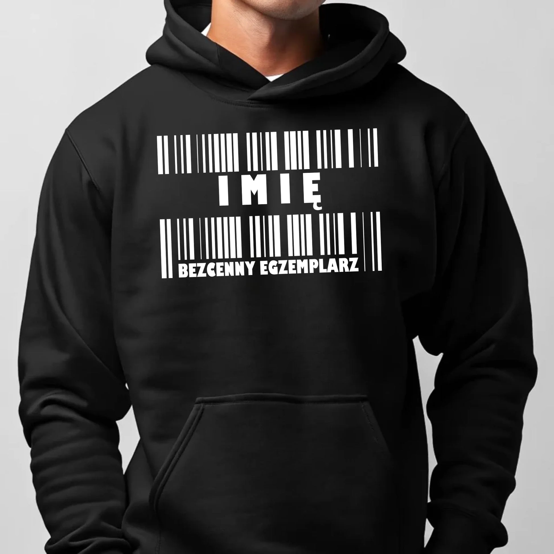 Bluza męska z kapturem - Bezcenny egzemplarz prezent dla niego - personalizowana DCH07 - StoryCups.pl