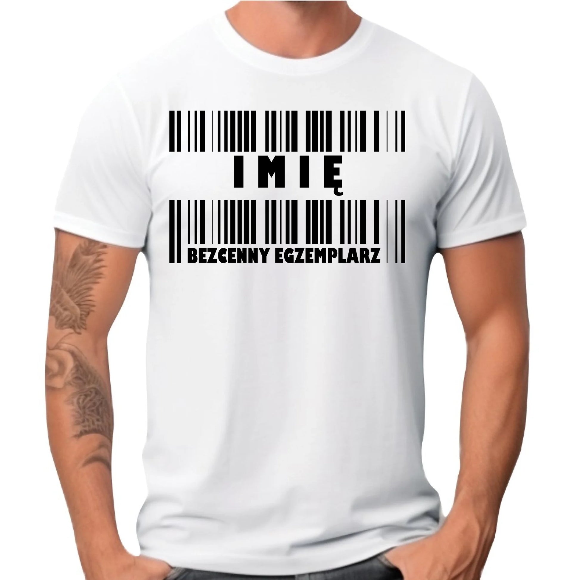 Koszulka męska - Bezcenny egzemplarz prezent dla niego - personalizowana DCH07 - StoryCups.pl