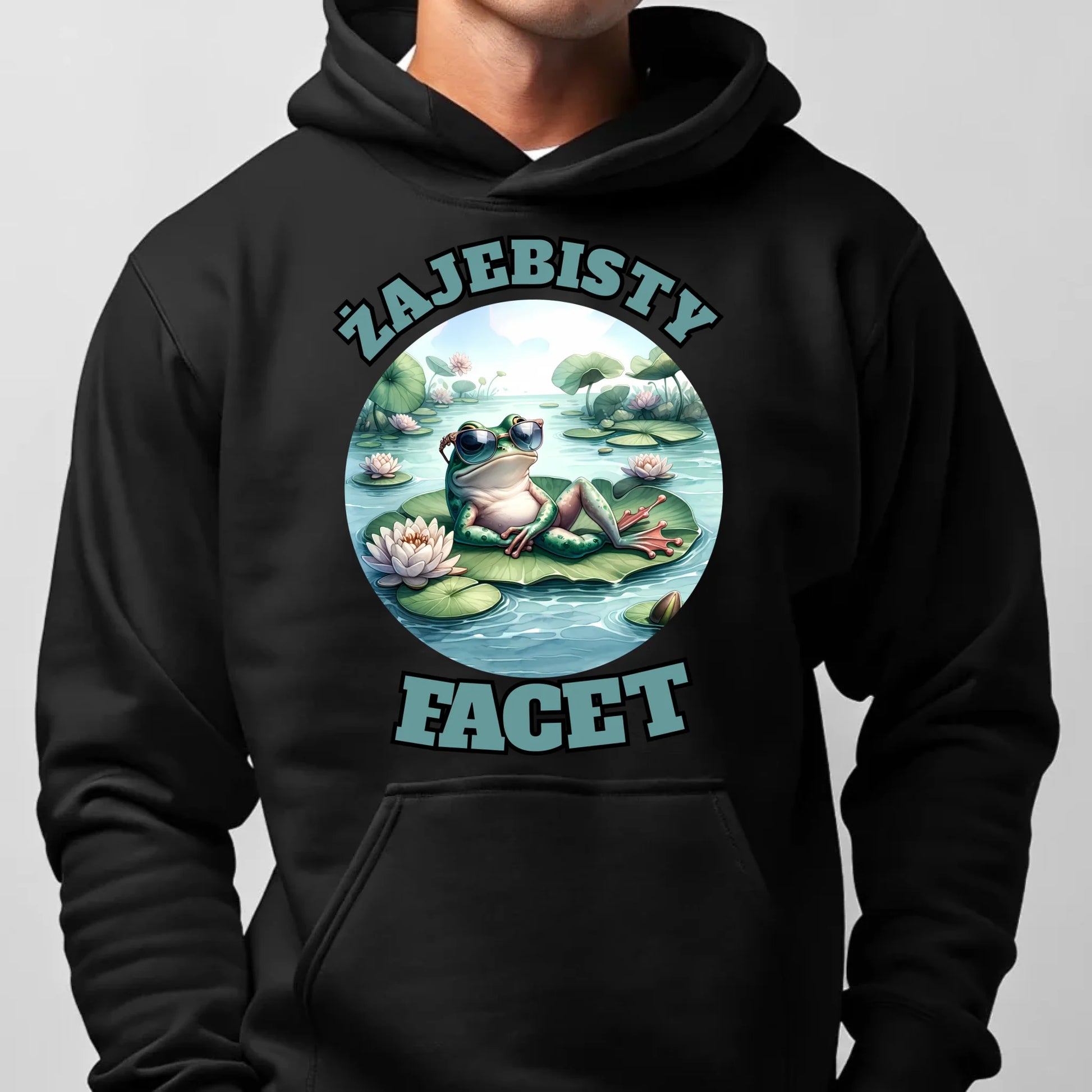 Bluza męska z kapturem - Żajebisty facet DCH08 - StoryCups.pl
