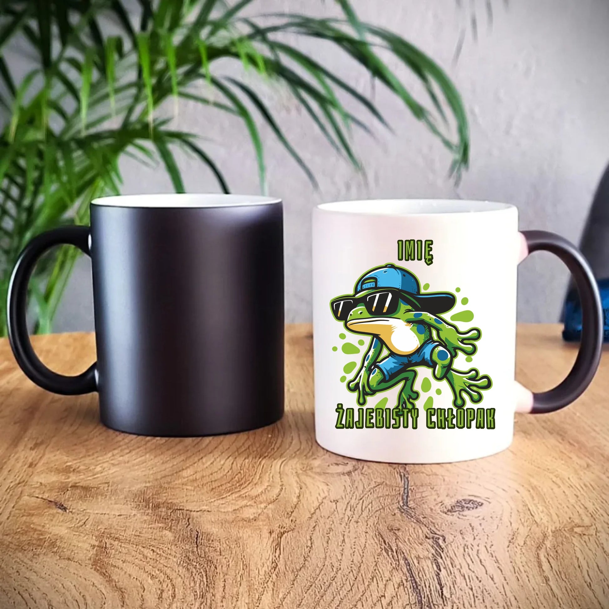 Kubek magiczny - Żajebisty Chłopak prezent na Dzień Chłopaka - personalizowany DCH02 - StoryCups.pl