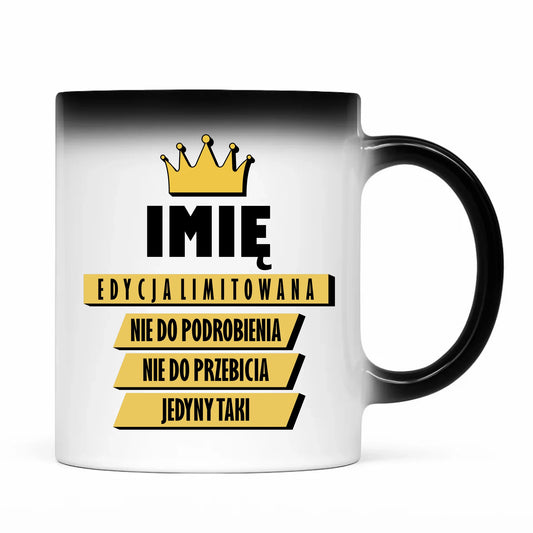Kubek magiczny - Edycja Limitowana prezent dla niego - personalizowany DCH03 - StoryCups.pl