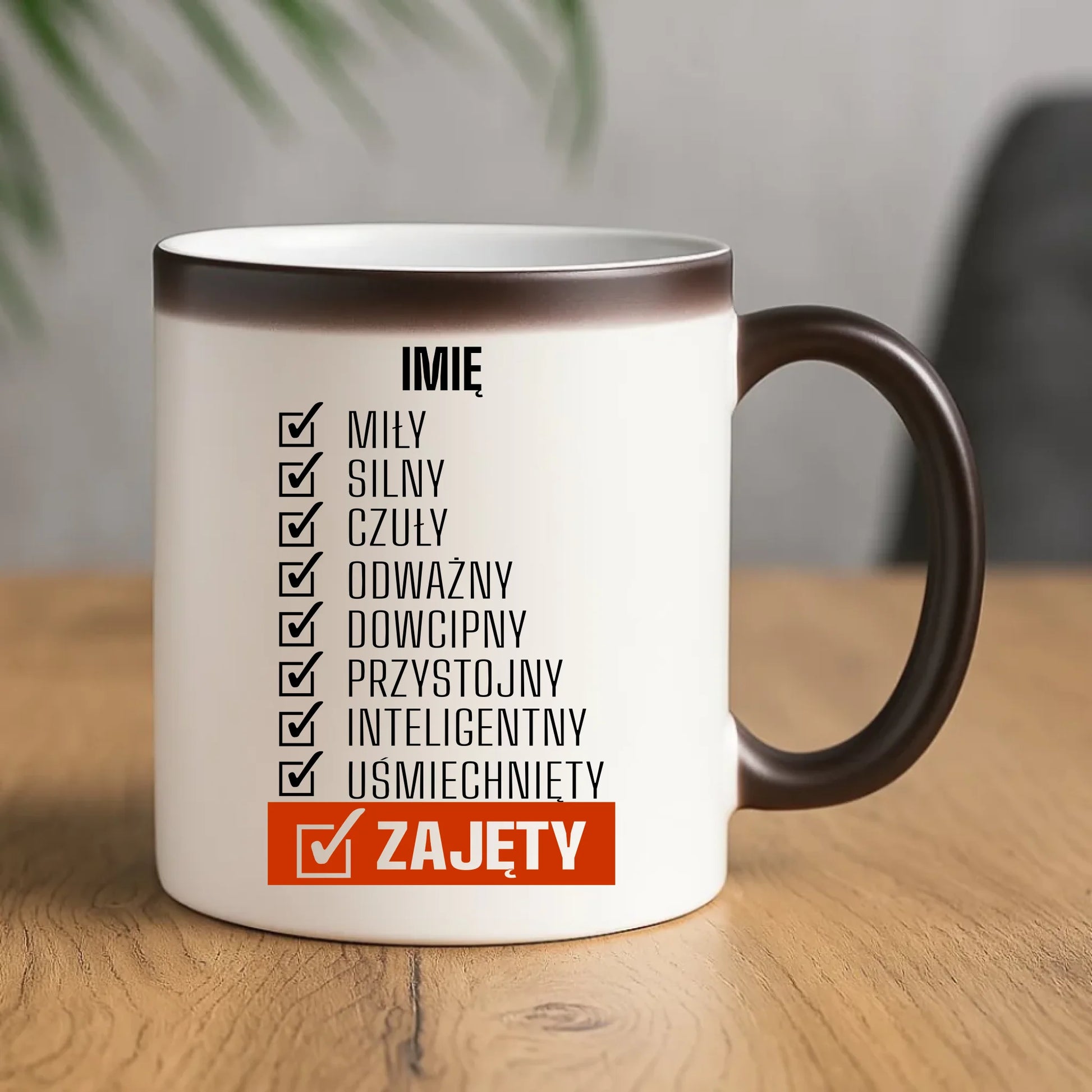Kubek magiczny - Zajęty prezent dla chłopaka męża narzeczonego - personalizowany DCH05 - StoryCups.pl