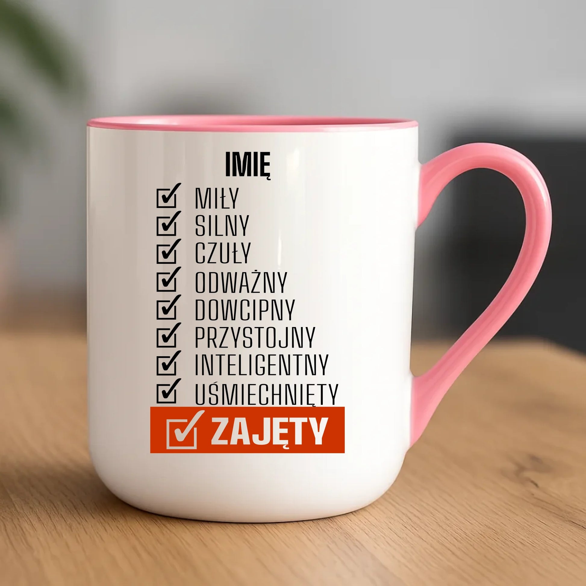 Kubek elegant - Zajęty prezent dla chłopaka męża narzeczonego - personalizowany DCH05 - StoryCups.pl