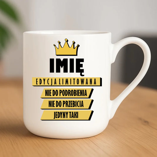 Kubek elegant - Edycja Limitowana prezent dla niego - personalizowany DCH03 - StoryCups.pl