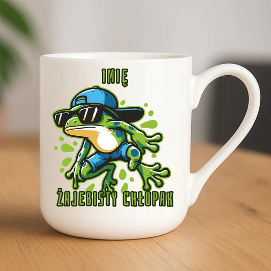 Kubek elegant - Żajebisty Chłopak prezent na Dzień Chłopaka - personalizowany DCH02 - StoryCups.pl