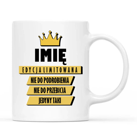 Kubek - Edycja Limitowana prezent dla niego - personalizowany DCH03 - StoryCups.pl