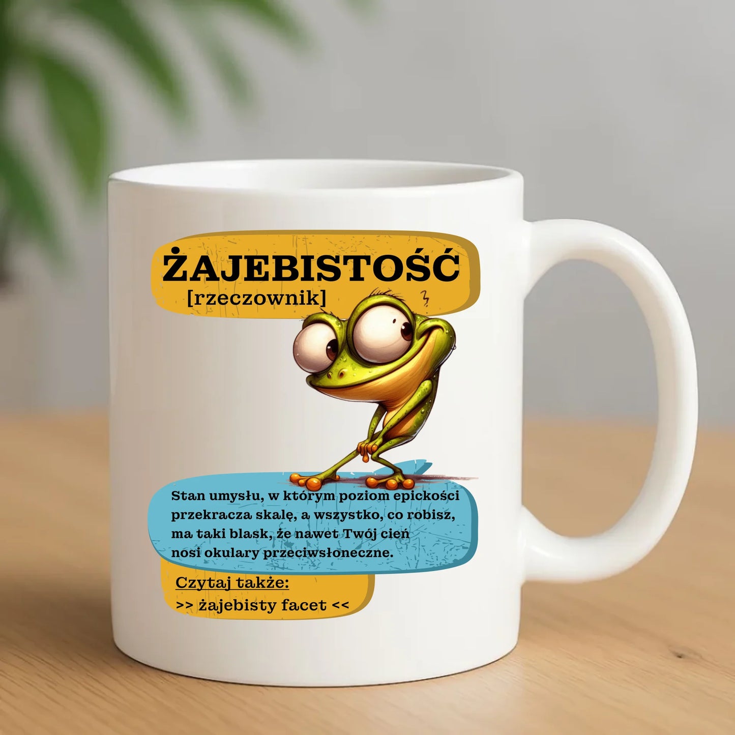 Kubek - Żajebistość [rzeczownik] prezent na Dzień Chłopaka DCH06 - StoryCups.pl