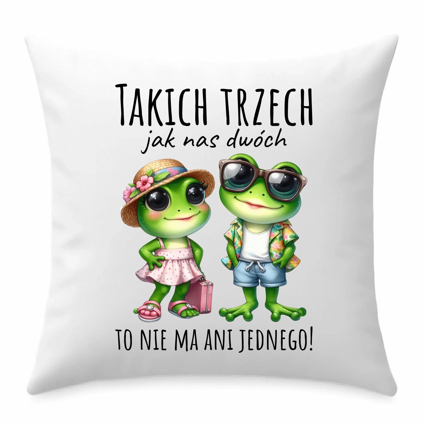 Poduszka dla par - Żabki - prezent dla chłopaka i dziewczyny DCH11 - StoryCups.pl