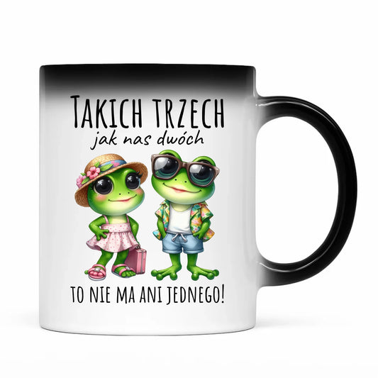 Kubek magiczny dla par - Żabki - prezent dla chłopaka i dziewczyny DCH11 - StoryCups.pl