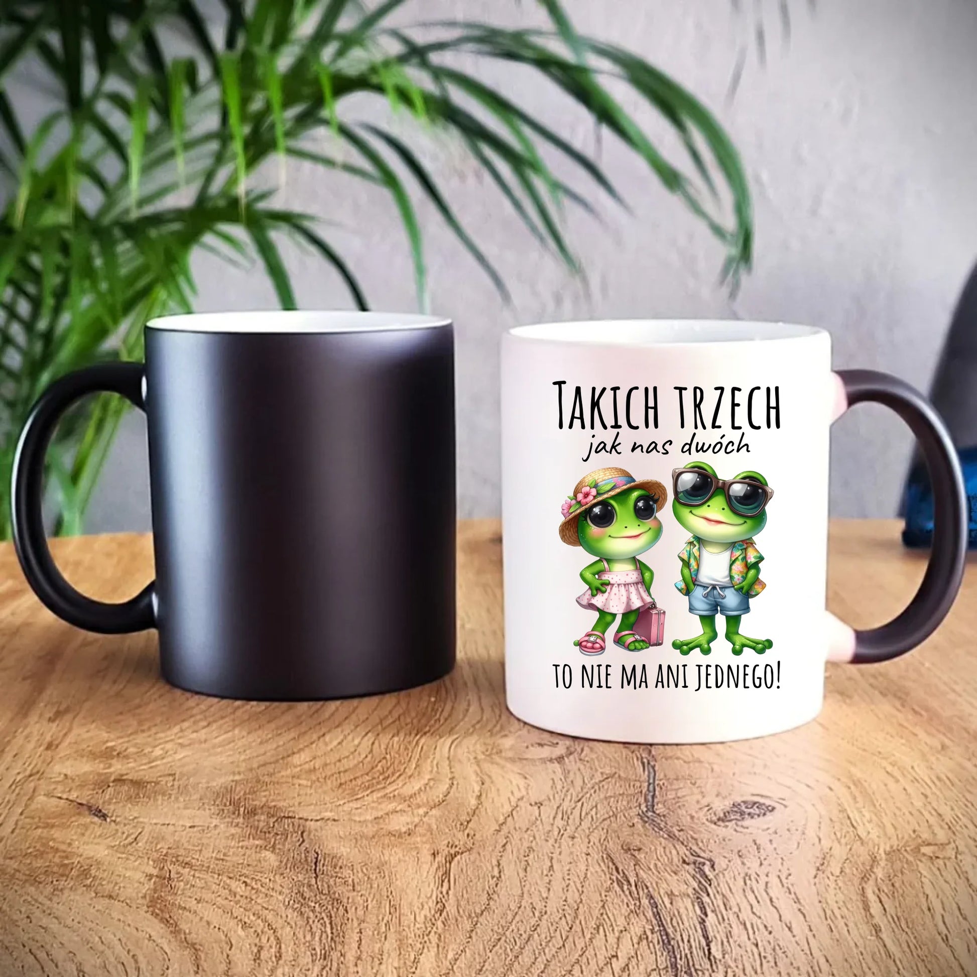 Kubek magiczny dla par - Żabki - prezent dla chłopaka i dziewczyny DCH11 - StoryCups.pl