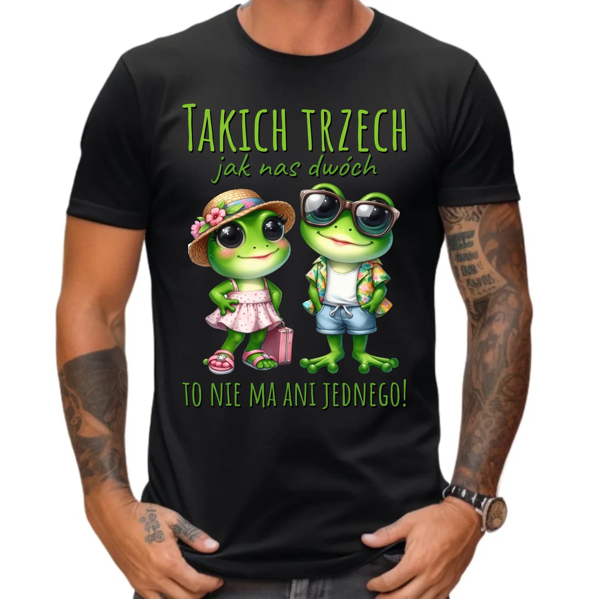 Koszulka męska dla par - Żabki - prezent dla chłopaka DCH11 - StoryCups.pl