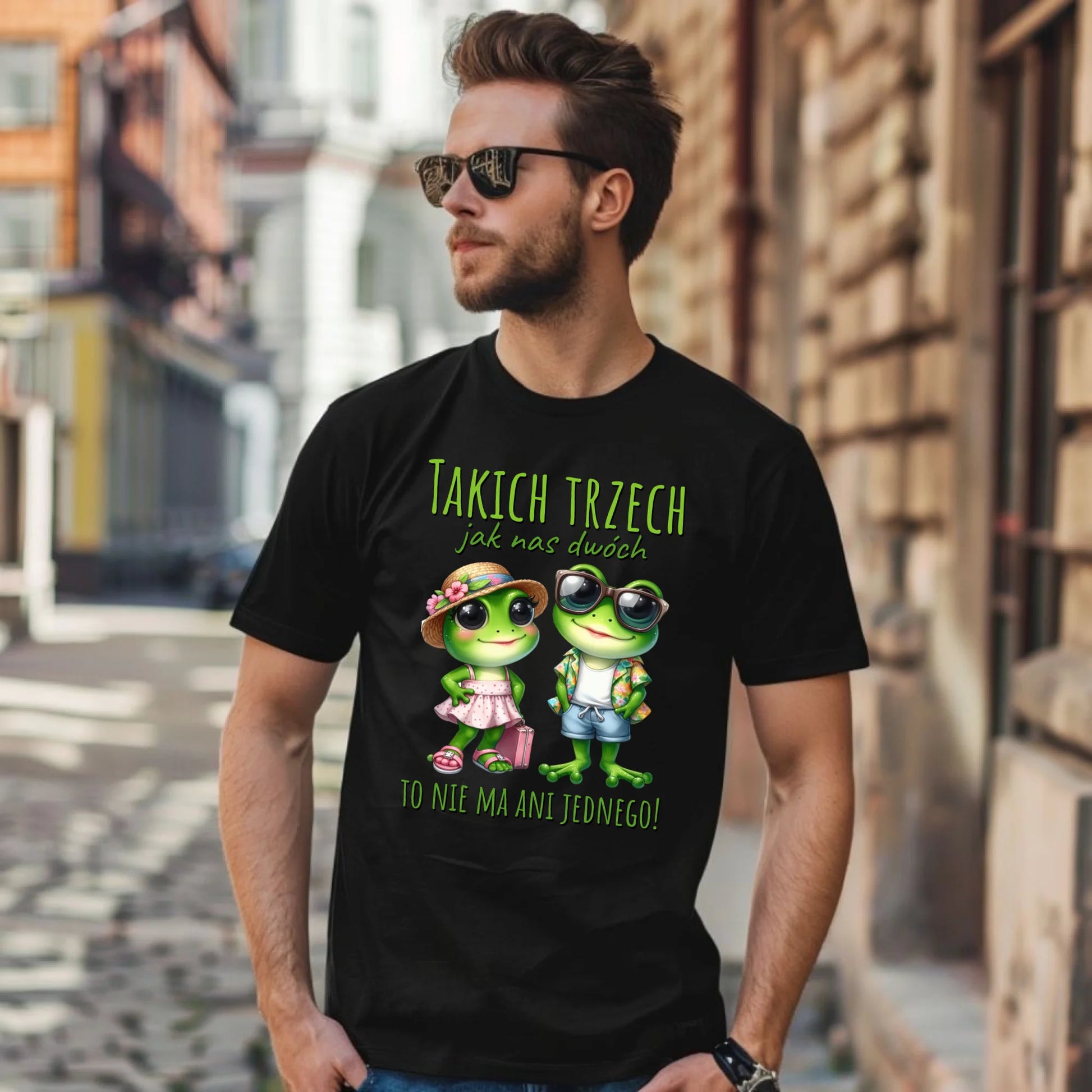 Koszulka męska dla par - Żabki - prezent dla chłopaka DCH11 - StoryCups.pl