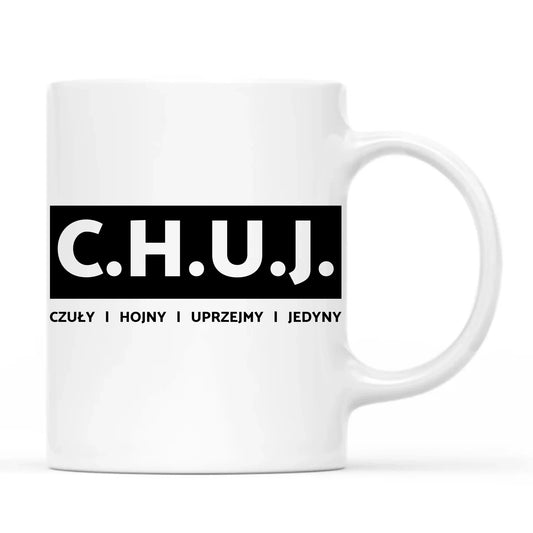 Kubek - prezent dla kolegi na Dzień Chłopaka przyjaciela - C.H.U.J. - bez cenzury DCH12 - StoryCups.pl