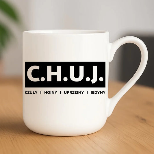 Kubek elegant - prezent dla kolegi na Dzień Chłopaka przyjaciela - C.H.U.J. - bez cenzury DCH12 - StoryCups.pl