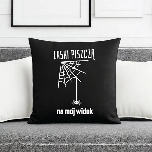 Poduszka dekoracyjna - prezent dla chłopaka - Laski piszczą na mój widok DCH13 - StoryCups.pl
