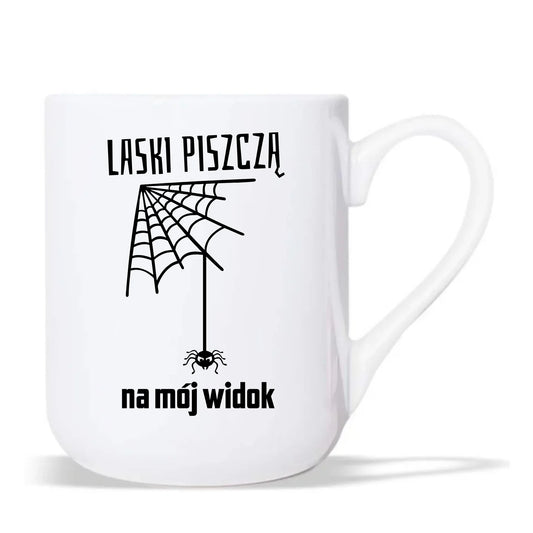 Kubek elegant - prezent dla chłopaka - Laski piszczą na mój widok DCH13 - StoryCups.pl