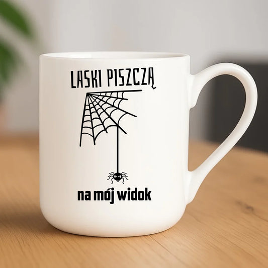 Kubek elegant - prezent dla chłopaka - Laski piszczą na mój widok DCH13 - StoryCups.pl