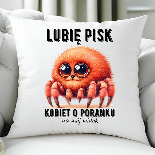 Poduszka - prezent dla chłopaka - Lubię pisk kobiet DCH14 - StoryCups.pl
