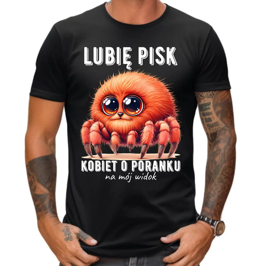 Koszulka męska - prezent dla chłopaka - Lubię pisk kobiet DCH14 - StoryCups.pl