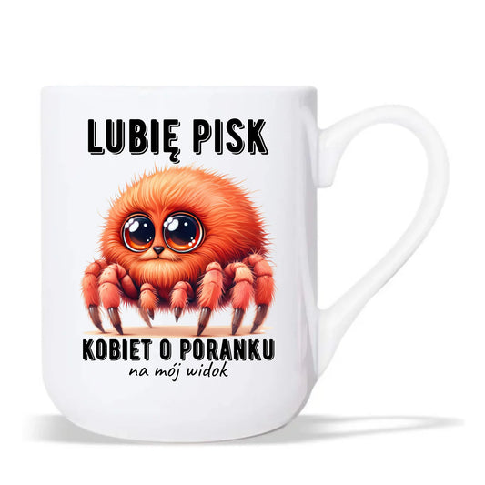 Kubek elegant - prezent dla chłopaka - Lubię pisk kobiet DCH14 - StoryCups.pl