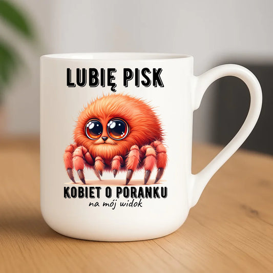 Kubek elegant - prezent dla chłopaka - Lubię pisk kobiet DCH14 - StoryCups.pl