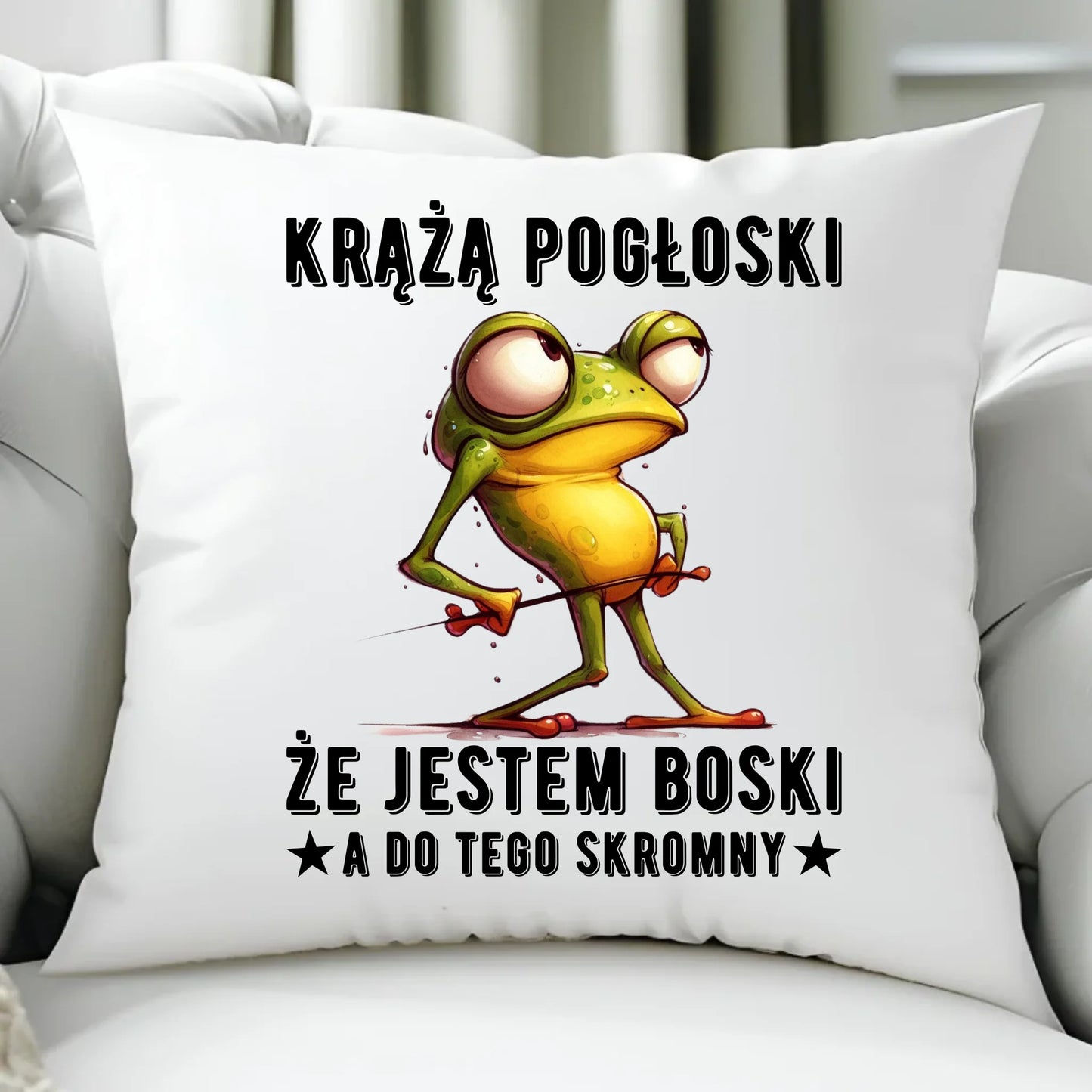 Poduszka - prezent dla chłopaka - Jestem boski DCH15 - StoryCups.pl
