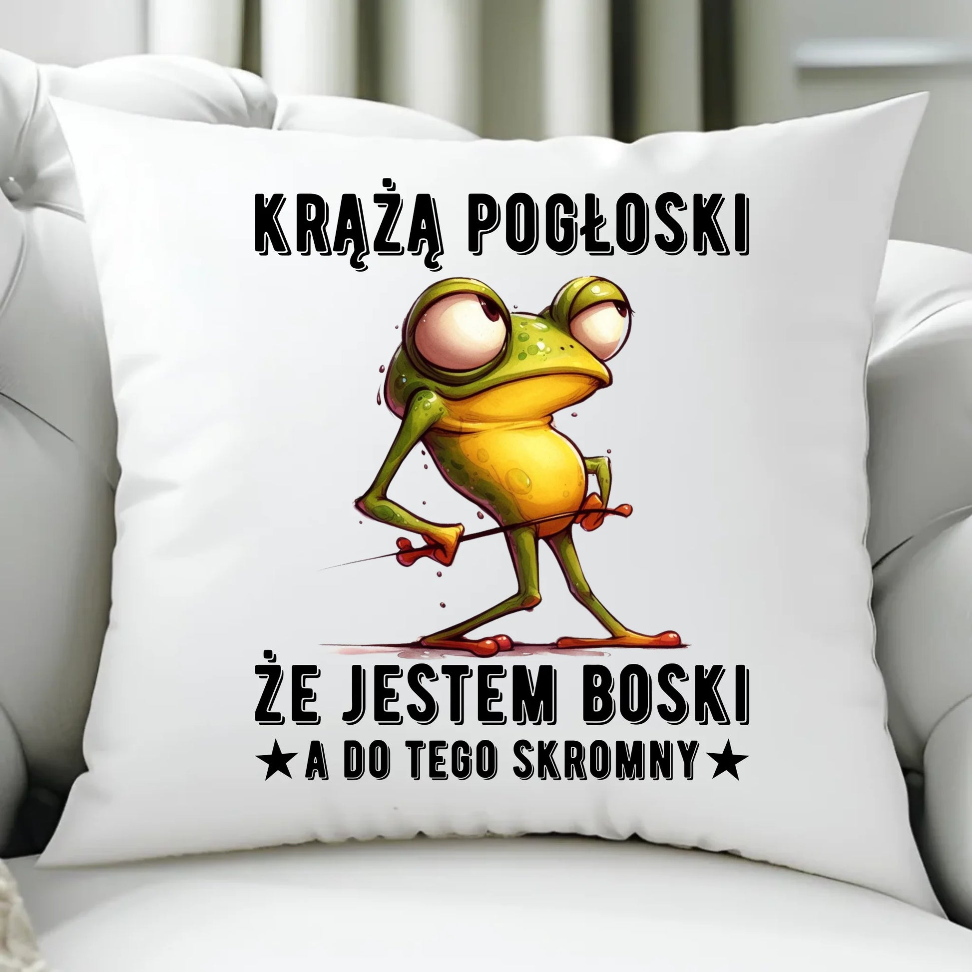 Poduszka - prezent dla chłopaka - Jestem boski DCH15 - StoryCups.pl